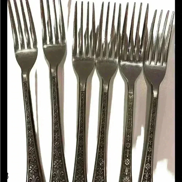 Interpur Florenz 36 Piece Set Stainless Flatware Knife Fork Spoon Vintage Lot - Picture 3 of 5